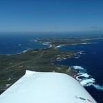 VH-EZT CSA pipersport sportscruiser flying around rottnest island ocean