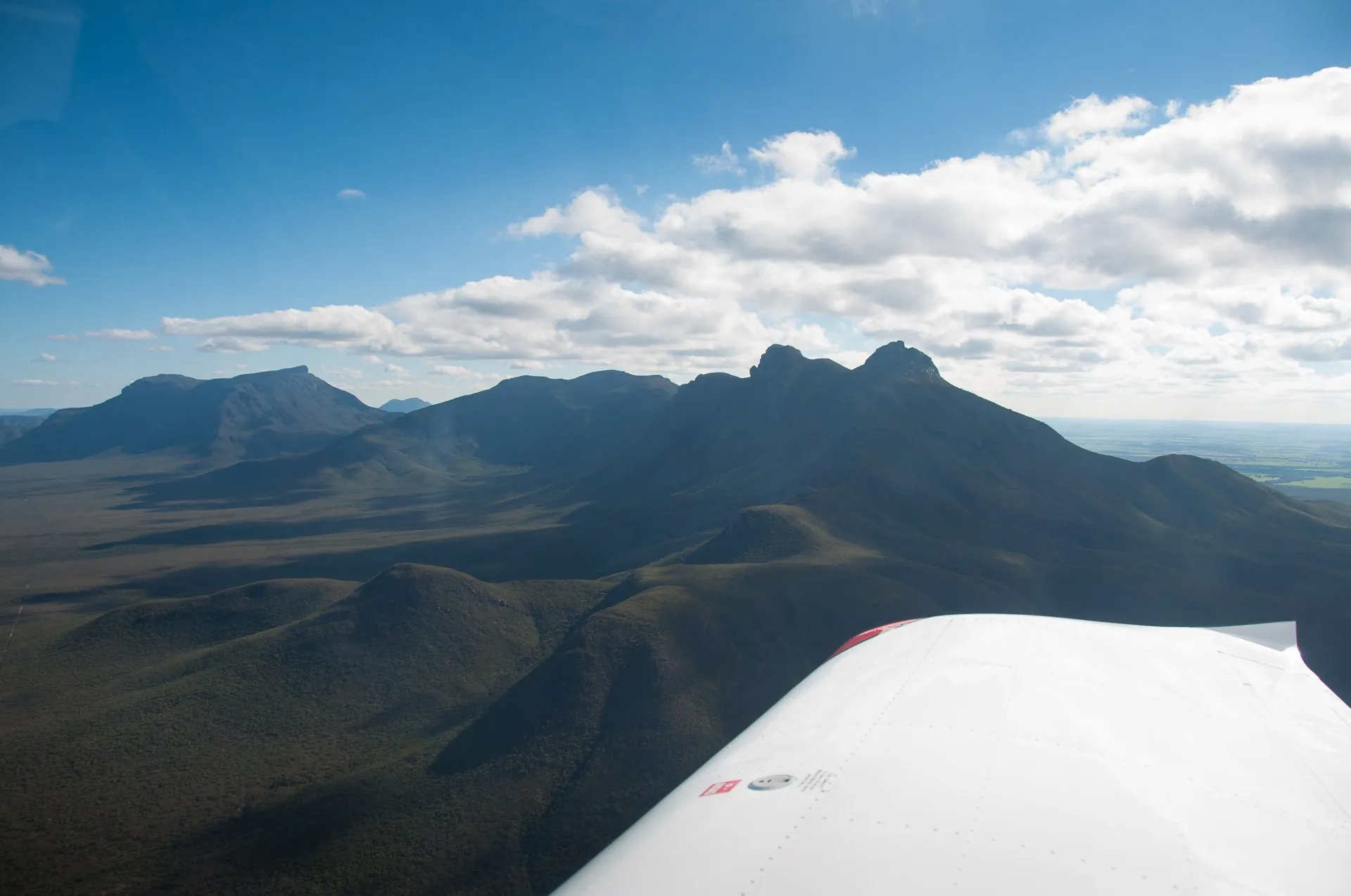 stirling ranges from the air vh-ezt UFC uni flying club jandakot learn to fly aircraft hire