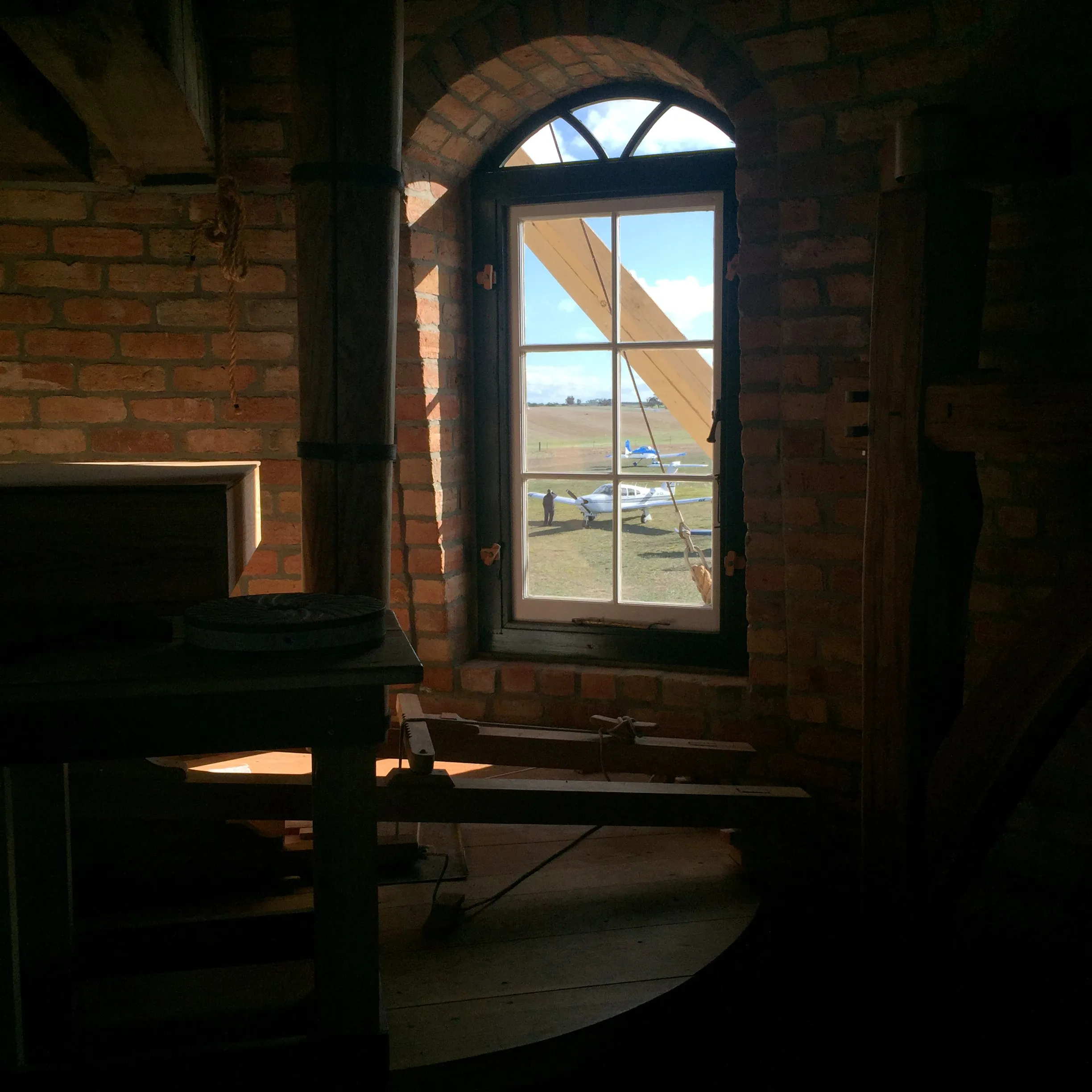 Inside the windmill