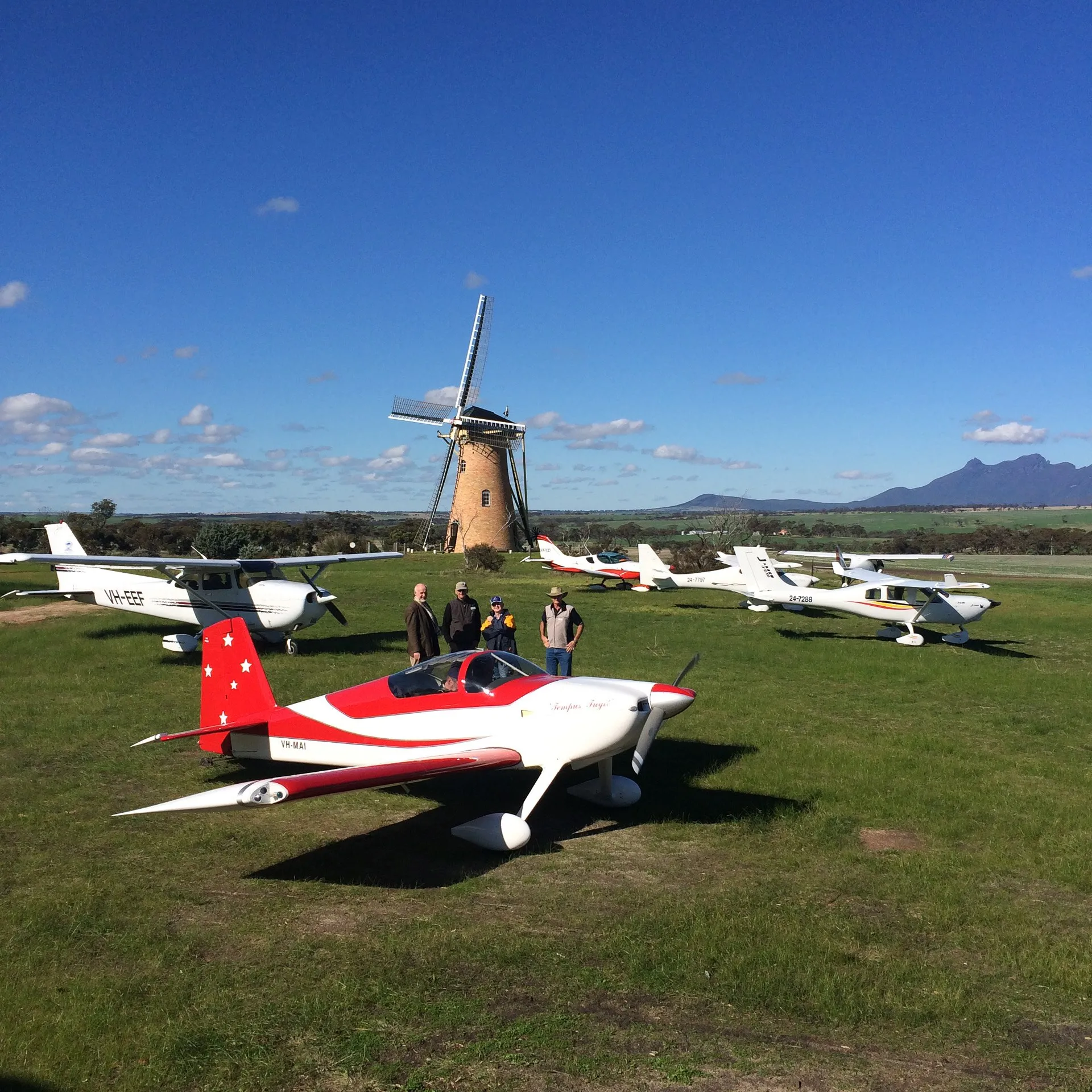 aircraft at the lily dutch windmill runway airstrip