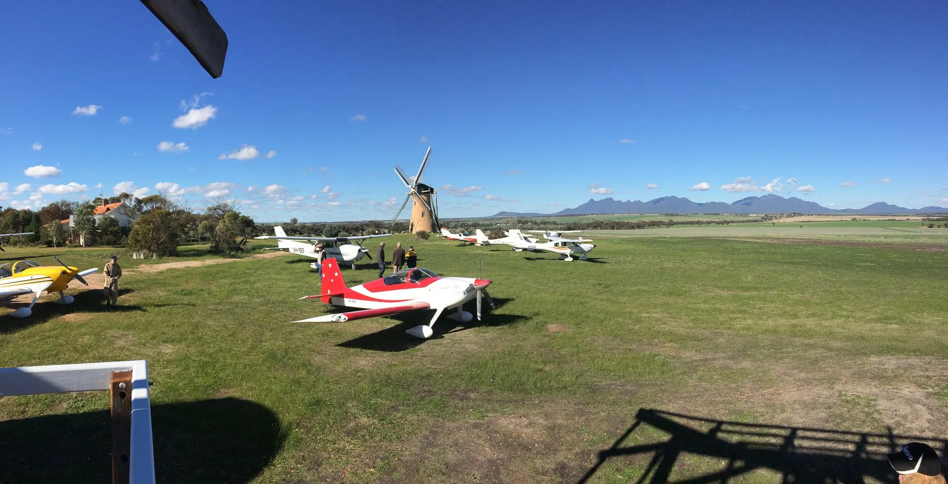 aircraft at the lily dutch windmill runway airstrip