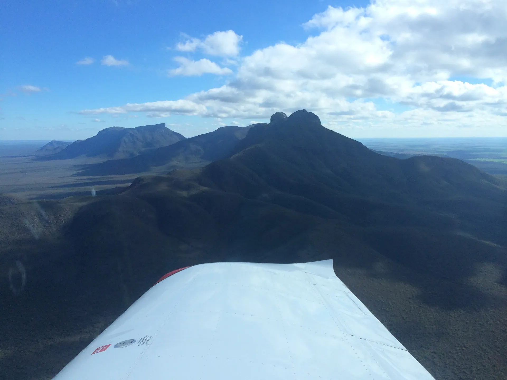 stirling ranges from the air vh-ezt UFC uni flying club jandakot learn to fly aircraft hire
