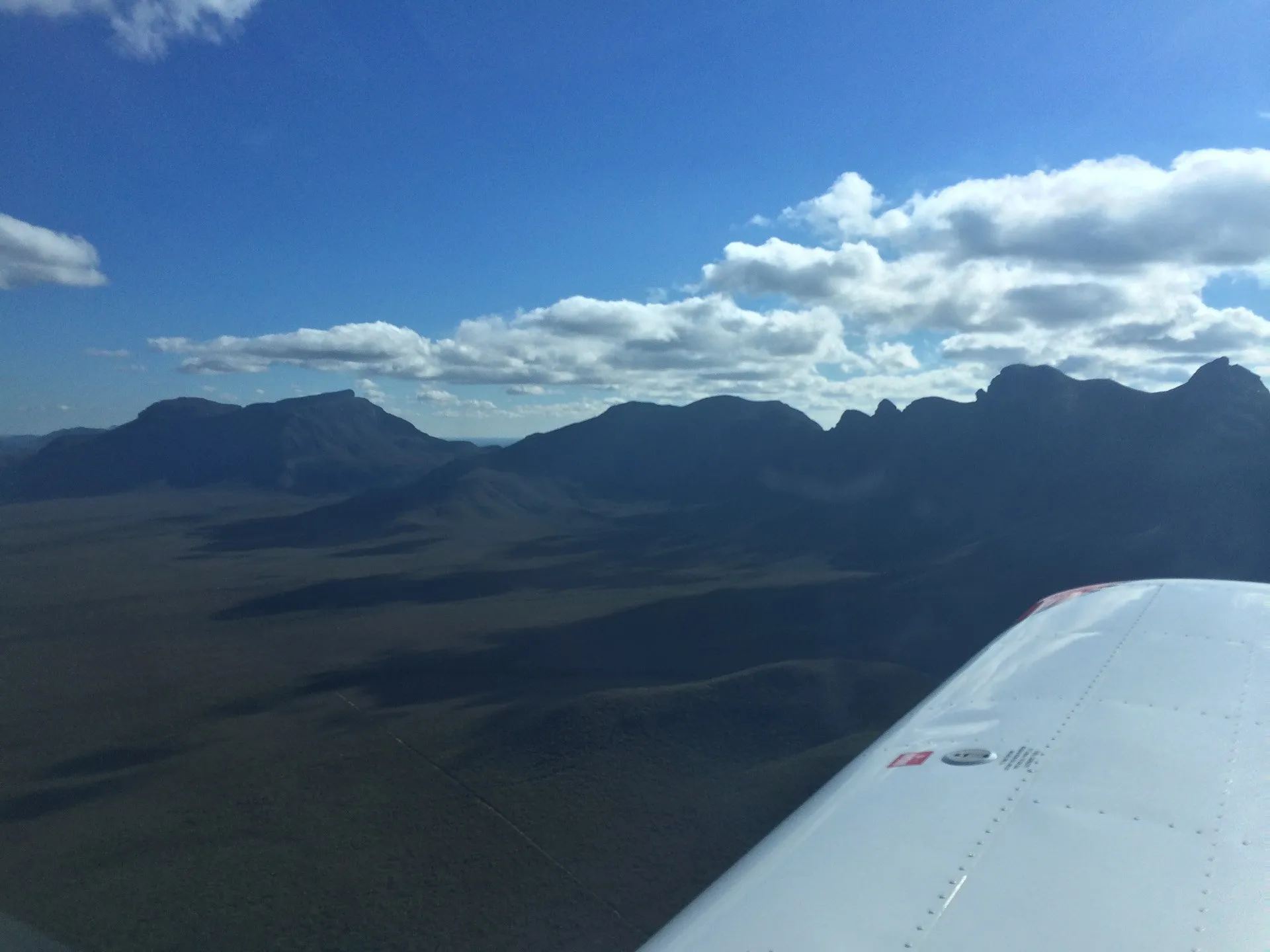 stirling ranges from the air vh-ezt UFC uni flying club jandakot learn to fly aircraft hire
