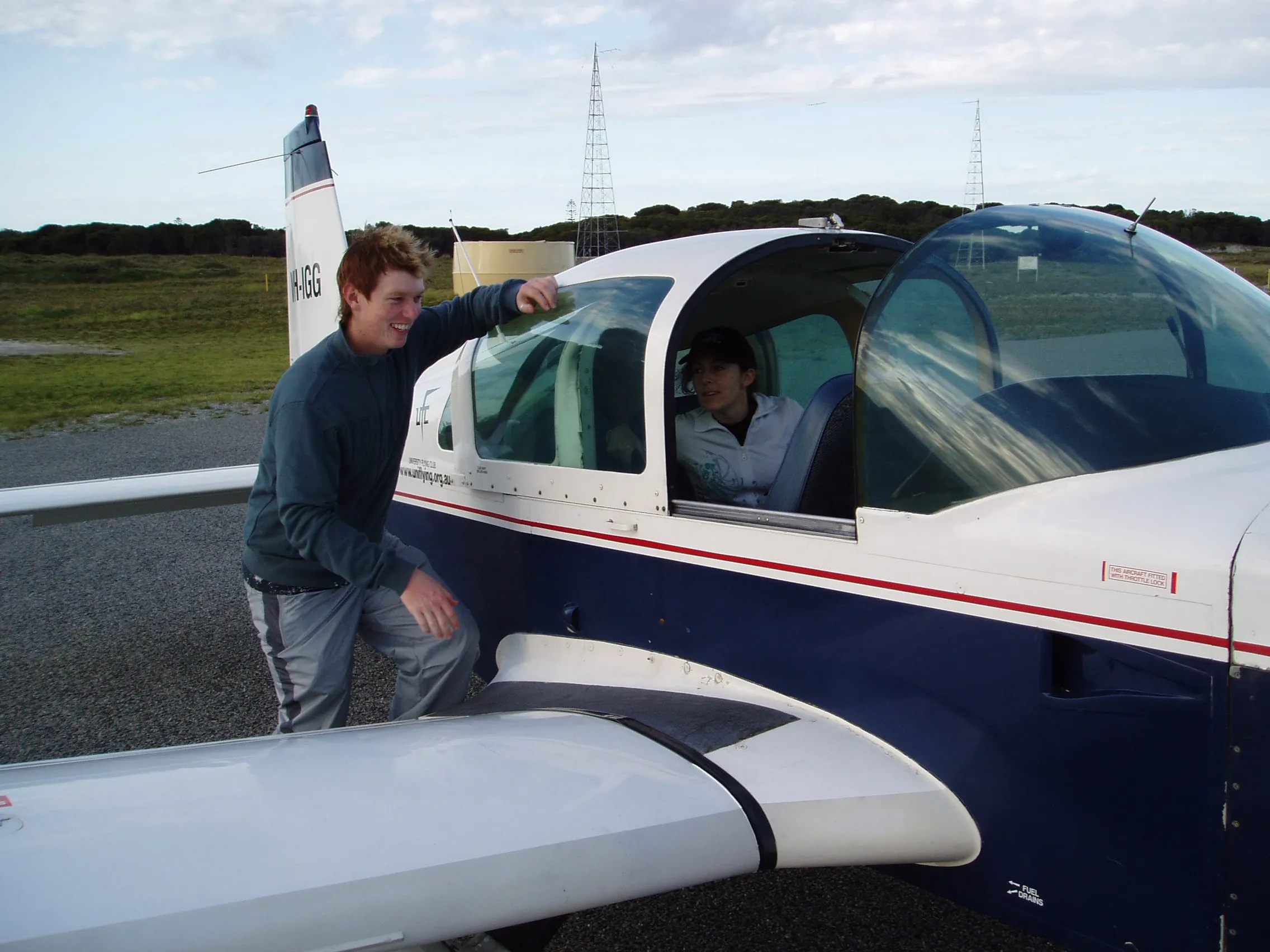VH-IGG at Rottnest Island Airport University Flying Club