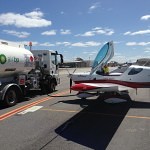 VH-EZT CSA pipersport sportscruiser parked at jandakot airport refuelling air bp